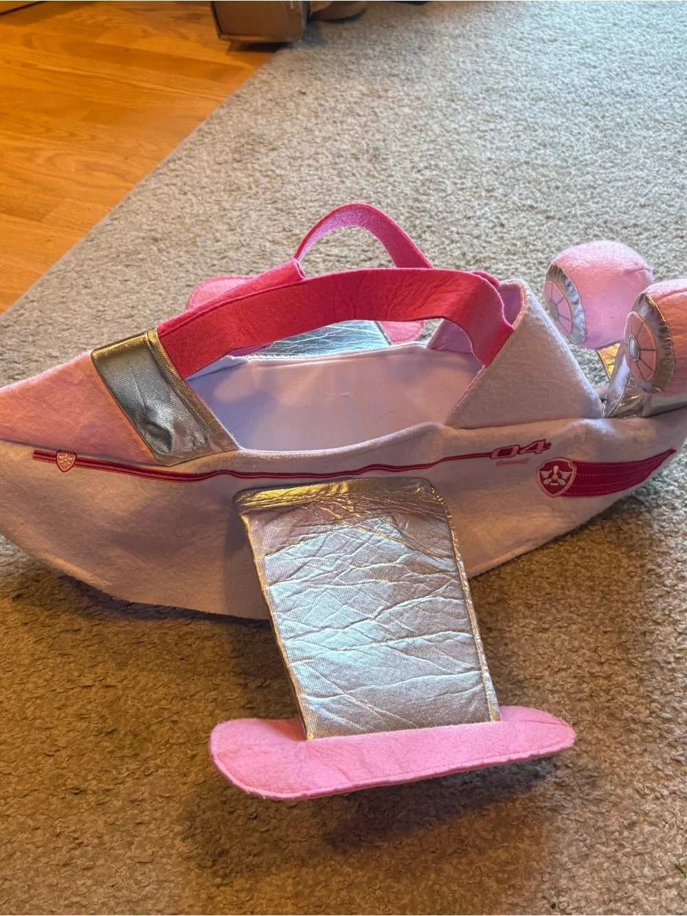 Pottery Barn Skye Paw Patrol Plane Ship Costume Airplane Halloween 3D Riding